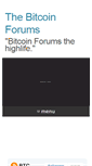 Mobile Screenshot of bitcoinforums.net